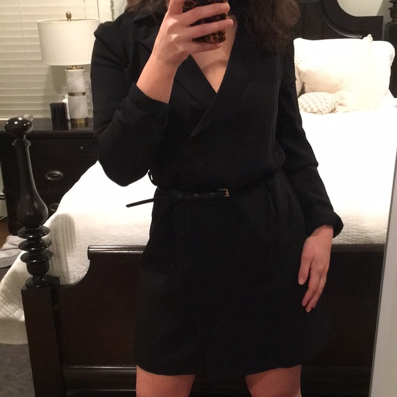 Halston Heritage Dresses & Skirts - Halston Heritage Tuxedo Blazer Long Sleeve Dress